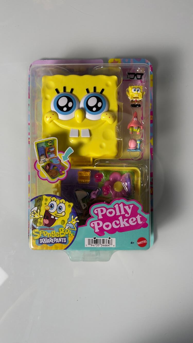 Polly Pocket SpongeBob SquarePants Compact Playset Patrick Gary JKC84 New